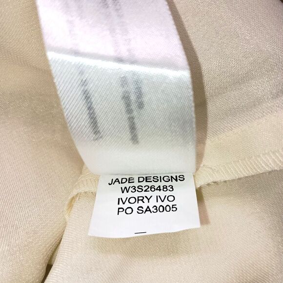 Band Of The Free Top Medium Silky Ivory Boho Neutral V-neck Poet - Picture 7 of 9